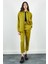 Olive Gabardin Ön Cep Detaylı Gömlek 3