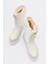 Vay Beyaz Fermuarlı Kadın Kar Botu 3