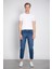 Boyfriend Jean Pantolon - Koyu Mavi 4