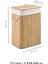 Bambu Çamaşır Sepeti - Mega Boy Katlanabilir Çamaşır Sepeti 40X30X60 cm Bej 72 Litre 8