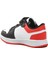 Sloga-F Siyah-Beyaz-Kırmızı Cırtlı Çocuk Sneaker 4