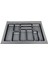 Versa Antrasit Dokulu Çekmece Içi Kare Plastik Kaşıklık 75 x 49 1