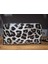 Kadın Siyah Beyaz Leopar Desenli El Askılı Portföy Clutch 2