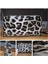 Kadın Siyah Beyaz Leopar Desenli El Askılı Portföy Clutch 5