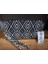 Kadın Siyah Beyaz Türk Motifli Desenli El Askılı Portföy Clutch 1