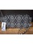 Kadın Siyah Beyaz Türk Motifli Desenli El Askılı Portföy Clutch 2
