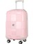 Kare Pembe Bej Valiz Büyük Boy Büyük Boy Seyahat Çantası PP4040-670-L Pembe 1