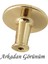 Düz Düğme Altın Gold Kulp Mobilya Çekmece Dolap Kapak Kulbu Metal Kulp Aksesuarları Vidalı 3