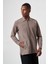 Regular Fit Fermuarlı Kahve Erkek Gömlek GM22K222093_D11 5