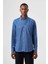 Regular Fit Paşa Yaka Kol İçi Apoletli Açık Mavi Erkek Gömlek GM23K232022_D33 1