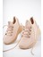 Tyra Kadın Yüksek Taban Bağcıklı Triko Sneaker Spor Ayakkabı 1
