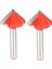 2x Cnc Gravür V Oluk Bit 3D Uçları Yönlendirici Oyma Kesici Aracı 90 Derece 6mm x 22MM (Yurt Dışından) 1