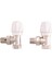 Termostatik Radyatör Vanası 4 Adet 15MM x 1/2 Inç Termostatik Açı Trv Termostatik Radyatör Vanası Ev Ofis Için (Yurt Dışından) 2