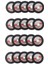 20 Adet 75MM Mini Kesme Diski Dairesel Reçine Taşlama Tekerleği Için 10MM Delik Açı Öğütücü Ahşap Kiremit Kesme Diski Güç Aracı (Yurt Dışından) 2