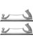 2x Ayarlanabilir Çerçeve Öğütülmüş Diş Araba Vücut Parlatıcı Dosyaları Metal Panel Parlatma Kavisli Diş Çelik Dosya Tutucu (Orta) (Yurt Dışından) 2