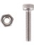 100 Takım M2X10MM Altıgen Soket Başlı Tırtıllı Başlık Vidaları Cıvata Somunu (Yurt Dışından) 2