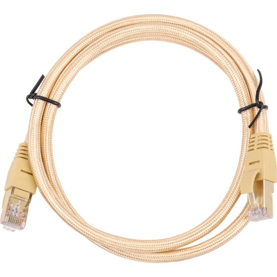 Dây Nhẩy Dài 1.5M 5ft CAT7 Shielded Twisted Pair Networking Cable RJ45 10 Gigabit 600mhz S Ftp 4pr 26awg Od 7 5mm Black For Industrial Network Cable