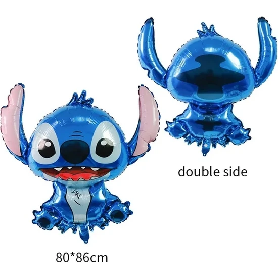 Balon 1 Adet Disney Lilo Stitch Parti Malzemeleri Tek Kullanımlık Sofra Kağıt Tabak Peçete Masa Örtüsü Çocuk Doğum Günü Partisi Dekoru Erkek Bebek Duş (Yurt Dışından)