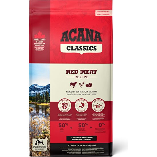 ACANA Classics - Red Meat Köpek Maması 14,5 kg - Tüm ırk ve yaşam evreleri için