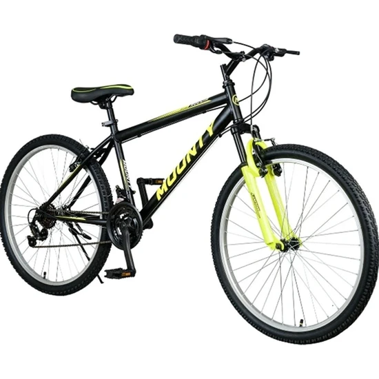 Mounty 26 Jant Ön Amortisörlü Bisiklet Siyah-Sarı