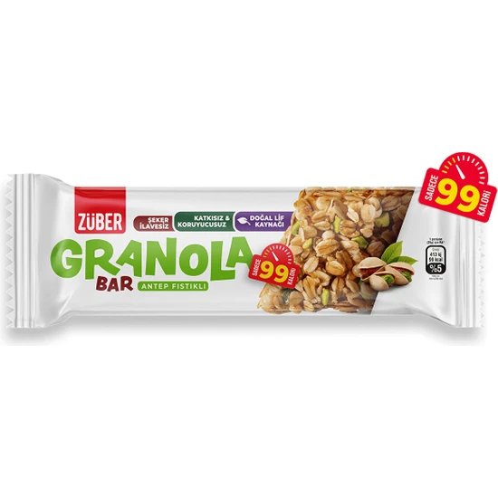 Züber Antep Fıstıklı Granola Bar 25 gr