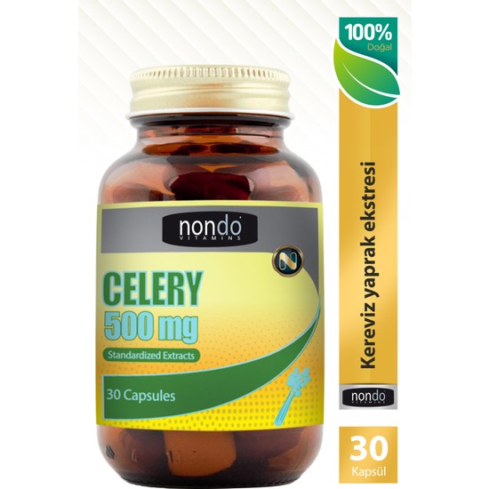 Nondo Celery Kereviz Ekstresi 500 Mg 30 Kapsül