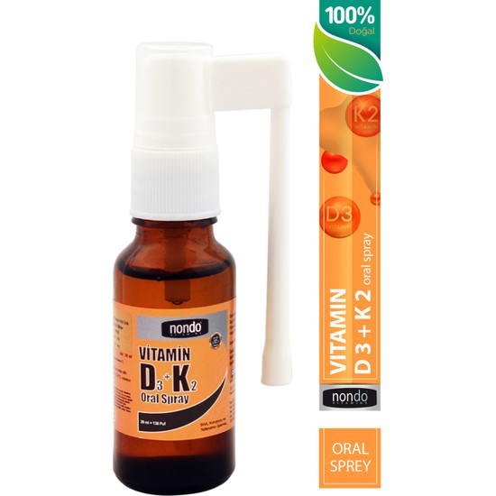 Nondo D3 ve K2 Vitamini Oral Sprey 20 ml 138 Puf