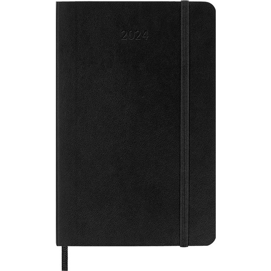 Moleskine 2024 Yumuşak Kapak Aylık Ajanda 9 x 14 cm Black Fiyatı