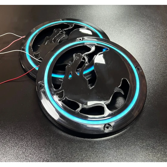 Pozart Ejderha Model 20CM Neon Işıklı Midrange ve Hoparlör Kapağı 1takım 2ADET