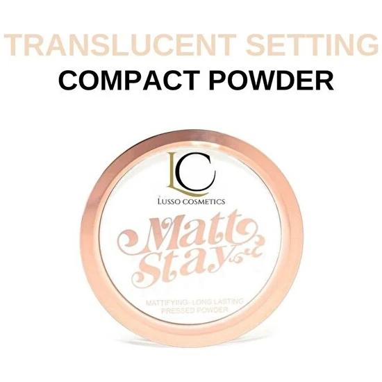 Lusso Cosmetics Translucent Setting Powder Makyaj Sabitleyici Transparan Pudra