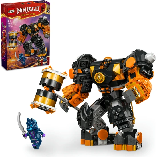 LEGO® NINJAGO® Cole#un Toprak Elementi Robotu 71806 - 7 Yaş ve Üzeri Çocuklar için Aksiyon Figürü İçeren Yaratıcı Oyuncak Yapım seti (235 Parça)