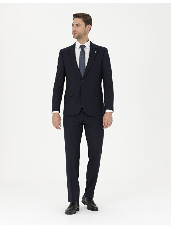Pierre Cardin Erkek Lacivert Slim Fit Takım Elbise 50291438-VR033