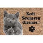 Monnhein Kedi Köpek Komik Tasarımlı Dekoratif Kapı Önü Paspas, Dış Mekan/ev Içi/banyo/mutfak/yatak Odası/giriş Paspasları