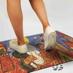 Monnhein Kedi Köpek Komik Tasarımlı Dekoratif Kapı Önü Paspas, Dış Mekan/ev Içi/banyo/mutfak/yatak Odası/giriş Paspasları