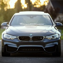 Ne Verelim Size Royal Stance Oto Sticker Beyaz 55*18 cm