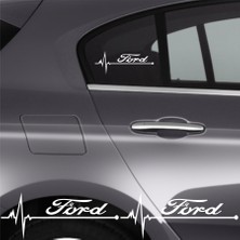 Ne Verelim Size Ford Escort İçin Uyumlu Aksesuar Oto Ritim Sticker 2 Adet 20*9 cm