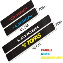Ne Verelim Size Volkswagen Polo İçin Uyumlu Aksesuar Oto Kapı Eşiği Sticker Karbon 4 Adet