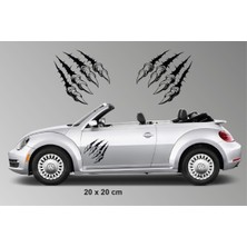 Ne Verelim Size Aslan Pençeleri Tasarım Oto Sticker 2 Li Set