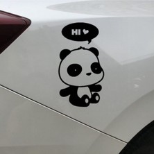 Ne Verelim Size Sevimli Panda Tasarım Su Geçirmez Çıkarılabilir Oto Sticker 15*8 cm