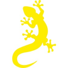Ne Verelim Size Kertenkele Tasarım Oto Sticker Sarı 15*10 cm