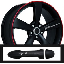 Ne Verelim Size Alfa Romeo 166 İçin Uyumlu Aksesuar Oto Kapı Kolu / Jant Sticker 10 Adet 10*1,5 cm