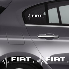 Ne Verelim Size Fiat Coupe İçin Uyumlu Aksesuar Oto Ritim Sticker 2 Adet 20*9 cm