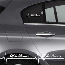 Ne Verelim Size Alfa Romeo 33 İçin Uyumlu Aksesuar Oto Ritim Sticker 2 Adet 20*9 cm