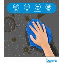 Createfol Parlak Antrasit Yapışkanlı Folyo Mutfak Dolap ve Mobilya Kaplama Folyosu Istedğiniz Ölçüde