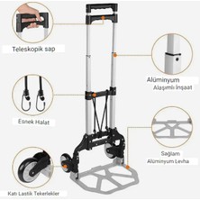 X-Live Katlanır Portatif Taşıma Aracı Koli Yük Paket El Arabası 80KG Kapasiteli