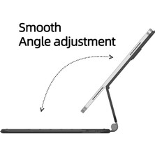 Fogy Ipad Pro 12.9" 2021.2022 5. 6. Nesil Uyumlu M1,m2 Magic Keyboard Touchpad Işıklı Klavyeli Kılıf