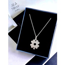 Alâ Silver Jewellery Yonca Çift Taraflı Tasarım 925 Gümüş Kolye