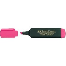 Faber-Castell ( Ayraç  ) Faber-Castell 1548 Fosforlu Kalem Pembe ( 4 Adet )