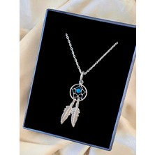 Alâ Silver Jewellery Düş Kapanı, Dream Catcher Tasarım Rose 925 Ayar Gümüş Kolye