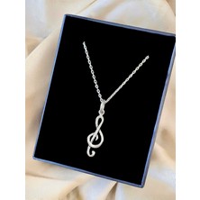 Alâ Silver Jewellery Sol Anahtarı Unisex Tasarım 925 Ayar Gümüş Kolye